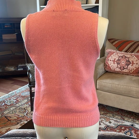 Crew neck cotton sleeveless sweater SZ Med - Picture 5 of 9